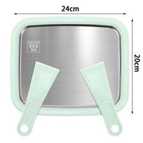 Rolled Ice Cream Maker Cold Sweet Fried Ice Pan DIY Household Frozen Yogurt Maker for Homemade Stir Fry Ice Tray