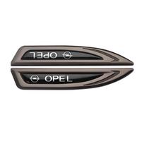 2Pcs Metal Car Logo Side Fender Body Sticker Badge Decoration Auto Accessories For Opel OPC Astra K Vectra Corsa Zafira Insignia ruda