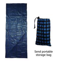 Travel Sleep Sack Liner, Ultra-Light & Washable Barrier for Hotel Bed Hygiene, Blocks Bed Bugs & Allergens mėlyna