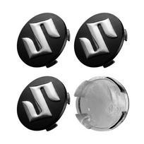 4Pcs 54MM Car Wheel Center Caps Hub Cap Covers Emblem Styling for Suzuki 400 Vitara Gsr 600 Jimny Escudo Swift Strom 650 Samurai Ltz Black