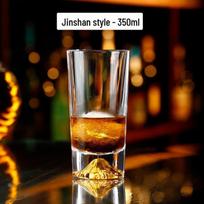 ZISIZ Handmade Crystal Whiskey Tumbler Glass brown