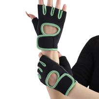 Sports Accessories Wrist Wrap Fitness Gloves Cycling Gloves Sport Mittens Half Fnger Gloves L žalia