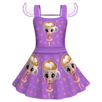 Baleto šokėjos Capuccina Italijos smegenų puvinys Vaikų Helovino kostiumas Mergaitės Princesės suknelė Gimtadieniui Helovino Karnavalui 100cm(2-3Years) purple