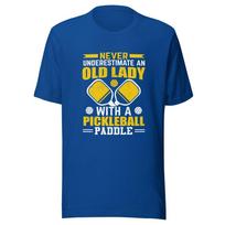 Pickleball T-shirt Never Underestimate an Old Lady 3 M