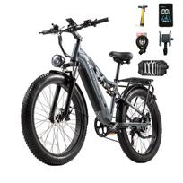BURCHDA RX26 Elektrinis dviratis 1500W piko galia 48V 20Ah Dviguba pakaba Stori ratai Ebike Hidrauliniai stabdžiai 26  Sniego kalnų Visureigis 70KM nuotolis