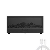 Fireplace Aroma Diffuser With 3d Flame Effect And Remote Control For Home Ambiance juoda