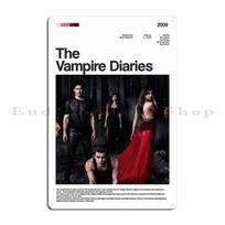 Vampyrų dienoraščiai serijos plakatas Metalinė plokštelė Plakatas Svetainės Garažo dekoravimas Personalizuotas Urvo Spausdinimas Skardos ženklas Plakatas 20x30cm（7.8x11.8inch） black