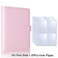 Reusable 25PCS A5 Kpop Photocard Album Binder | Loose-leaf Idol Card Storage Organizer | Collectible Photo Card Holder Book