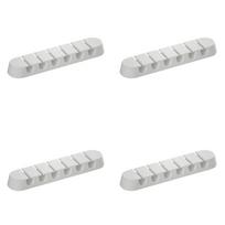 4PCS Desk Cord Storage Base Cable Management Clip Plastic Texture Suitable for Power Strips Electronics Cable Management 6 holes balta