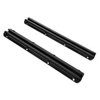 Black Kayak Track Rail System Aluminum Slide Mount Kayak Hardware Fishing Rod Holder for Canoe Boat