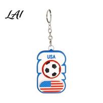 Football Stress Reliever Keychain Pendant Fidget Spinner with Whistle And Sound Button American Fan Gift Flag 3D Print Lightweight Relief