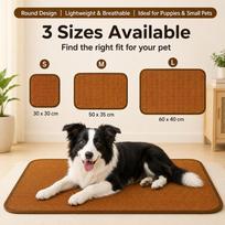 Breathable Pet Cooling Mat Washable Summer Sleeping Pad New Woven Cat Mat  For Cats and Dogs S-Square