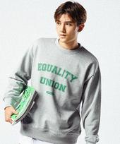 Tantan Equality Campus Sweatshirt - Grey Green Gray/L
