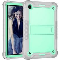 Customized TCL Tab 10 5G 10.1  Tablet Hard PC Cover Shockproof Invisible Stand Silicon Pencil Holder Portable 4 Colors mėtų žalios spalvos