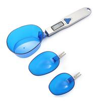 Metal Steel 500g 0.1g Spoon Scale Kitchen Cooking Durable Measuring Coffee Scoop Electric Electronic Weight Digital Spoon Scale šviesiai geltonos spalvos