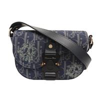 [Pre-Owned] Dior x Denim Tears Saddle Pouch With Strap 'Blue' - Excellent #LAUX41 ONE SIZE