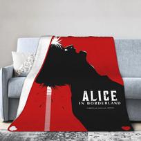 Alices in Borderland Plush Blanket Children Flannel Throw Blanket For Couch Chair Sofa Bed Soft Bedspread Gift Idea Size: 75*100cm, Weight: 230 GSM
