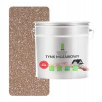 Beige resin mosaic plaster 7kg frost-resistant marmolit UV resistant m65