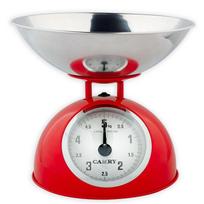 Camry Weight Scale 5kg 4kg 20g Balance Kitchen Weighing Mechanical Food Scales Dial Spring Scale Weigh in Bowl Metal Housing (Burgundy,25g&5 kg&24.5x24.5x21.2cm) bordinė