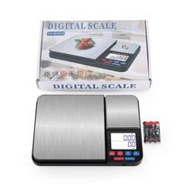 Changxie Factory Smart Food Scale Double Platform 5KG Stainless Weight Kitchen Food Scale 0.01g Scale (Gray,3 kg&0.1 g&19.5*14*2.8cm) pilka spalva