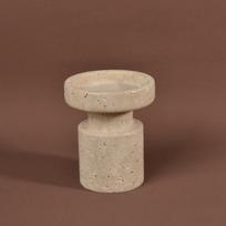 Private Label Ramadan Home Decor Travertin Decor Stone Home Decor Incense Cones Holder Travertine Candle Holder (Light Yellow,Clove) šviesiai geltonos spalvos