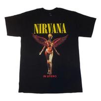 Camiseta Con Estampado De angeles De Nirvana In Utero S