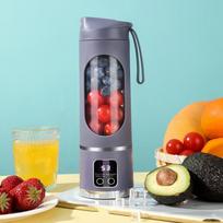 12 Blades Portable Juicer Blender 450ML Capacity Juice Maker Mini Juice Mixer  Outdoor violetinė