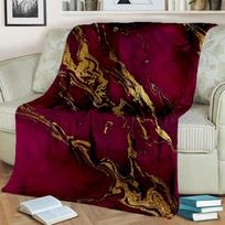 3D Luxurious Colour Blue Green Gold Marble Pattern Blanket,Soft Throw Blanket for Home Bedroom Bed Sofa Travel Cover Blanket Kid Size: 75*100cm, Weight: 230 GSM
