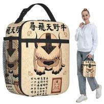 Avatar The Last Airbender Lost Appa Poste Insulated Lunch Bag for Women Office Cooler Thermal Food Box Tote Lunch Boxes One Size