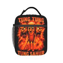 Tung Tung Tung Sahur Insulated Lunch Bags Leakproof Lunch Container Thermal Bag Tote Lunch Box Food Storage Bags One Size