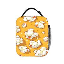 Popcorn-themed Lunch Bag  Aesthetic Lunch Box For Men Picnic Portable Cooler Bag Waterproof Designer Tote Food Bags One Size