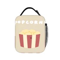 Popcorn-themed Lunch Bag  School Lunch Box For Women Aesthetic  Thermal Tote Handbags Waterproof Portable Insulated Cooler Bag One Size