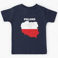 Polska, Poland map, Poland map flag, Polish flag Kids T-Shirt 130