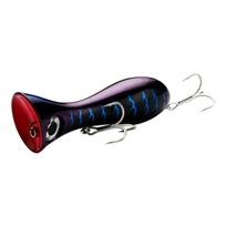 Cross-border Sea Fishing Big Wave Poppers Zander Frog Lure 95mm/31g Stainless Steel Artificial Hard Bait with Hooks (as the picture,95mm/31g-hl00461&Standard)