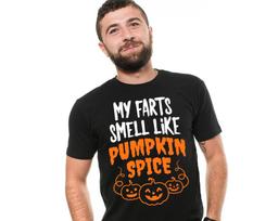 Funny Halloween Pumpkin Spice Fart T-Shirt: Humorous Gift 2XL