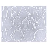 DIY Keychain Charms Silicone Molds Epoxy Casting Jewelry Making Molds with Hole 1 gryna