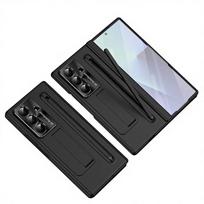 For Samsung Galaxy Z Fold 7 Case Hard with Stand Tempered Glass Film Protective Back Cover for Samsung Z Fold7 6 5 4 Phone Shell For Galaxy Z Fold4