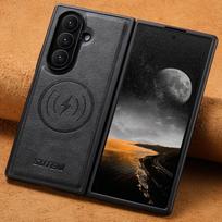 SUTENI for Samsung Z Fold 8 Ultra Phone Case Magnet Wireless Charging Smooth Texture Faux Leather Galaxy Z Fold 7 6 Opp Bag&For Galaxy Z Fold 7 juoda