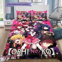 Oshi No Ko Flannel Throw Blanket Purple Star Anime Character Print Soft Warm Plush Blanket Sofa Bedroom Travel Decor Gift For Youth Anime Fans 135x200cm