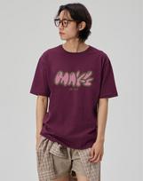 Make It Two [Make] Crew Neck Tee_Wine L