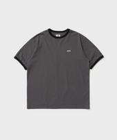 Le Tigre Classic Ringer T-Shirt (Charcoal) Charcoal/M