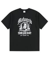 Maha Grid Two Skull Rock Tee Black(Mg2Emmt510A) Black/M