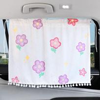 Flower Car Sunshade Curtain Suction Cup Car Blackout Curtain Cute Cartoon Car Curtain  Windshield flower