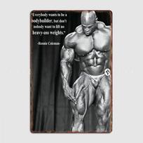 Ronnie „Big Ron“ Coleman Metalinė plokštė Plakatas Baro Urvo Dizainas Garažo Dekoracija Sienos Pub Skardinis ženklas Plakatai 20X30CM