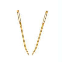 7.0cm Big Eye Hole Bent Tip Yarn Needle Blunt End Aluminum Metal Needle for Thick Thread and Yarn hand sewing tool geltona