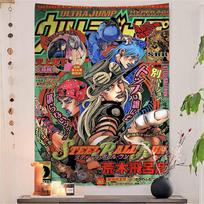 JoJos Bizarre Adventure Printed Large Wall Tapestry Cheap Hippie Wall Hanging Bohemian Wall Tapestries Mandala Home Decor 100X70CM