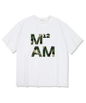 Midnight 12 Am Mam12 Camo Short Sleeve T-Shirt White L