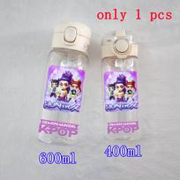 400ML-600ML Animated Movie K-Pop: Demon Hunters HUNTR/X Plastic Large Capacity Water Cup Bottle Gourde Drinking Bottle Gifts 400ML