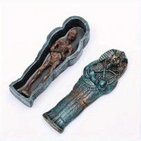 1 vnt. Egipto statulėlė Dervos amatas Akvariumo dekoravimo reikmenys Mumijos figūrėlė Skulptūra Kūrybingas žuvų tanko ornamentas bronza