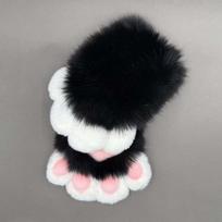 Squeaky Kig Plush Cat Paw Gloves Furry Cosplay Props Cute Cat Claw Mittens  Club